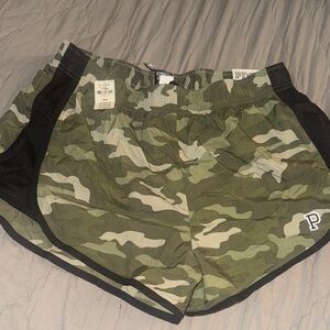 PINK Victoria's Secret Green Camouflage Athletic Shorts
